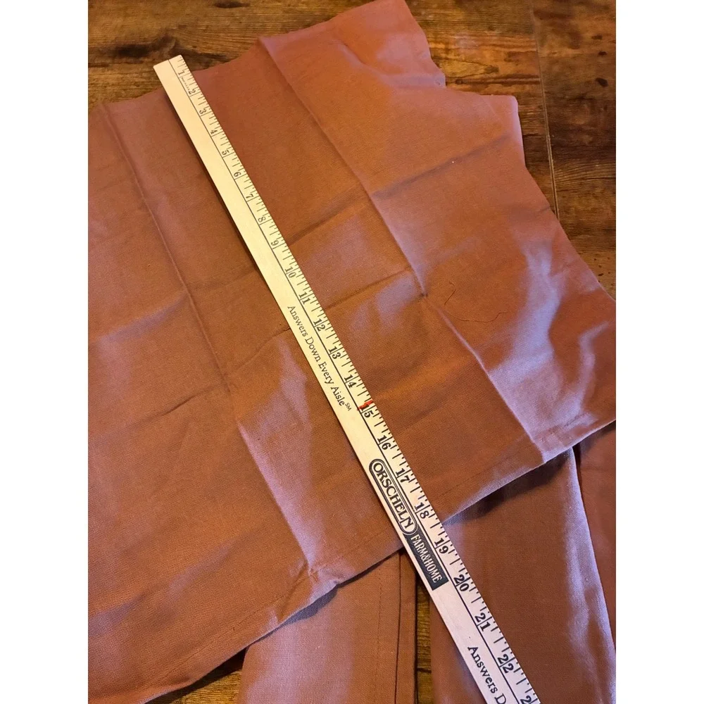 DII Cloth Napkins Unisex 18x18 Terracotta Excellent Set of 6 Cotton Woven Solid
